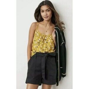 Cabi # 5735 "Couple Cami" Floral Animal Print Flowy Strappy Top Medium EXCELLENT